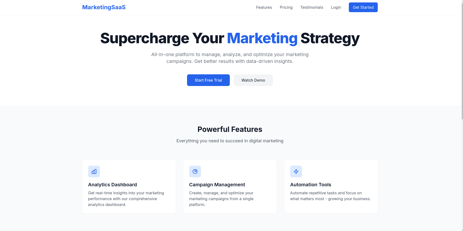 Marketing Saas